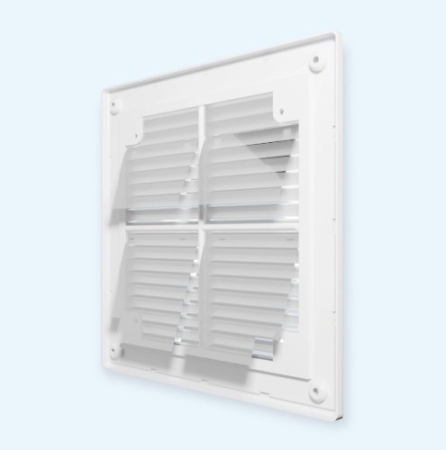 R2121BV ERA Решетка вентиляционная RBV обр.клапан разъемная 210х210 пластик